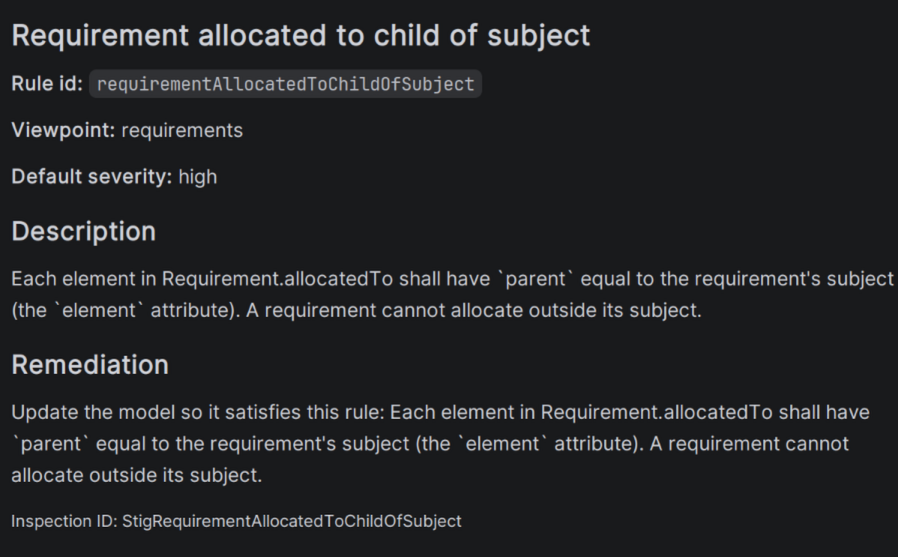 Requirement allocation inspection details in IntelliJ IDEA Requirement allocation inspection details in IntelliJ IDEA